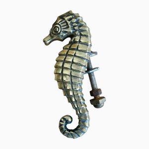 Brass Seahorse Door Knocker, 1905