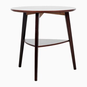 Midcentury Danish Round Side Table in Rosewood by Holger Georg Jensen for Kubus, 1960s