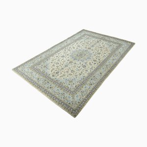 Hand-Knotted Oriental Rug Kashan Kork Rug in Pastel Shades & Fine Pile Wool