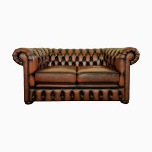 Chesterfield Leather Double Sofa
