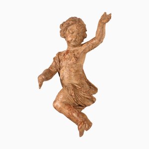 Cherubino in legno intagliato, XVIII secolo