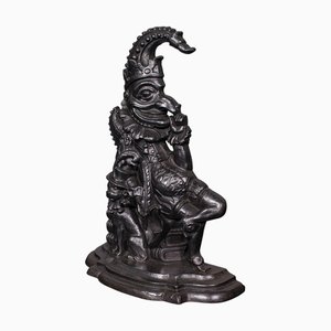 Butoir de Porte Mr Punch en Fonte, Angleterre, 1880s