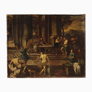 Artista italiano, Banchetto di Erode, 1650, Olio su tela