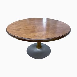 Vintage Space Age Tulip Table in Wood