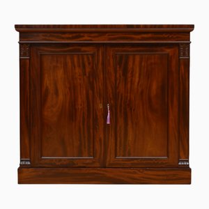 Antique English William IV Two Door Chiffonier in Mahogany, 1830