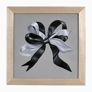 Ruban Simple Petit Encadré Peinture Acrylique sur Toile Arc Rayé