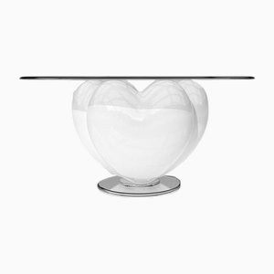 Elvia 3 Hearts Arctic White Dining Table from Eje-Design