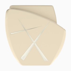 Table d'Appoint Agostina Line 1 Peau de Porcelaine/Platine de Eje-Design