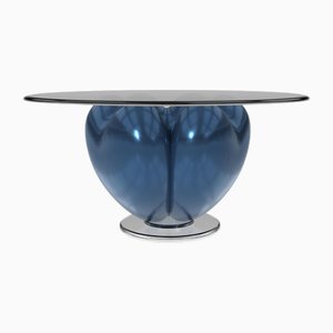 Elvia 3 Hearts Lunar Blue Dining Table from Eje-Design