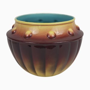 Sarreguemines Earthenware Flowerpot, 1930s
