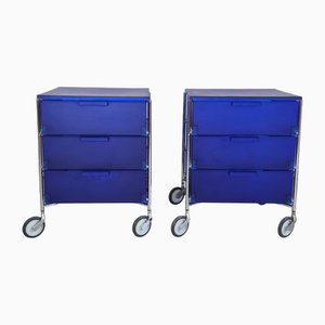 Vintage Container mit Rollen von Antorio Citterio & Oliver Low für Kartell, 2000er, 2er Set