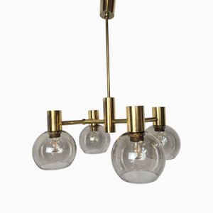 Mid-Century Modern Brass Sputnik Chandelier from Hadar Leuchten, 1960s