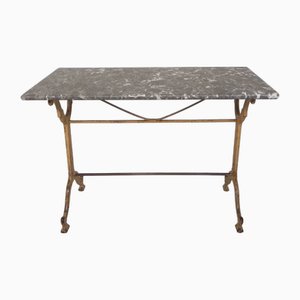 Mesa de jardín con tablero de mármol, años 20