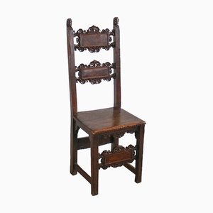 Renaissance Chair in Carved Walnut