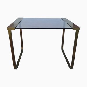 Table Basse en Laiton et Verre par Pierangelo Gallotti, 1960