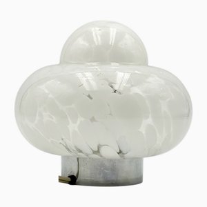 Ufo Lampe mit handgefertigten Lampenschirmen aus Marmorglas, 1960er