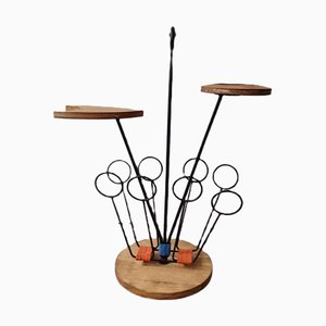 Vintage French Magazine Rack, 1980s