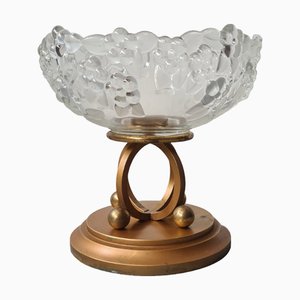 German Art Deco Mikasa Crystal Fruit Bowl, 1930s
