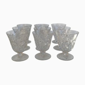 Baccarat Kristallgläser, 1950er, 9 . Set