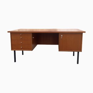 Escritorio de ejecutivo alemán de teca de WK Möbel, años 70