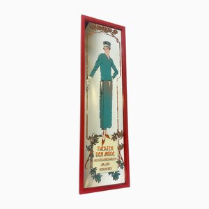 Miroir Publicitaire Style Art Déco, 1950s