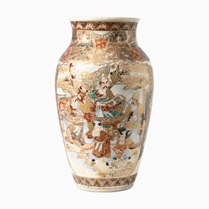 Vaso Meiji Satsuma antico, Giappone, fine XIX secolo