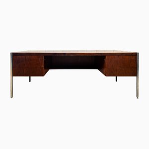 Large Six Drawer Center Desk by Florence Knoll Bassett for Knoll International, 1960s