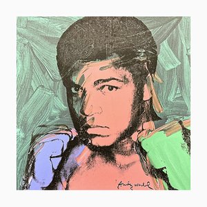 Después de Andy Warhol, Muhammad Ali Blue-Green, años 80, Impresión