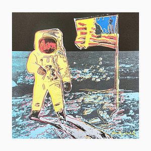 Después de Andy Warhol, Moonwalk Light Blue, años 80, Impresión