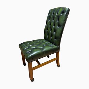 Silla de oficina vintage estilo Chesterfield con ruedas