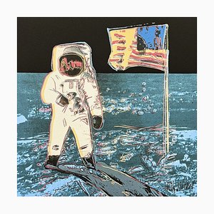 Después de Andy Warhol, Moonwalk Light Blue, años 80, Impresión