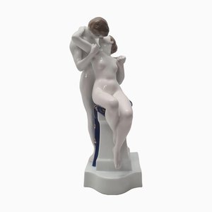 Art Deco Spring of Love Figurine by Richard Aigner for Rosenthal, 1918