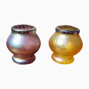 Boxes by Johann Loetz Witwe for Loetz Glass, 1900, Set of 2