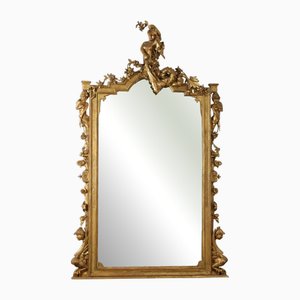 Large Carved and Gilded Mirror, 1870s