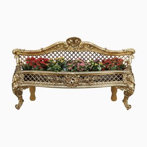Jardinière Louis XV en Bois Sculpté et Doré, 1880s