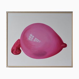 María Magán, Cherry Bubble, Oil Painting, 2022
