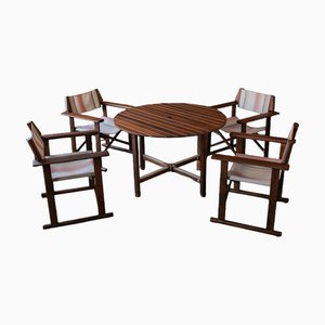 Mobilier de Jardin d'Extérieur Hollywood par Carlo Hauner pour Reguitti, Italie, 1970s, Set de 5