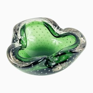 Cenicero Bullicante Mid-Century moderno de cristal de Murano de Barrovier & Toso, años 60