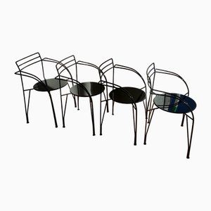 Model Lune d'Argent Chairs by Pascal Mourgue, Set of 4