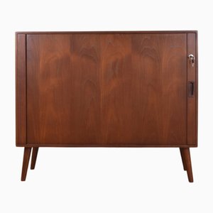 Dänisches Mid-Century Teak Rolltüren Sideboard, 1960er