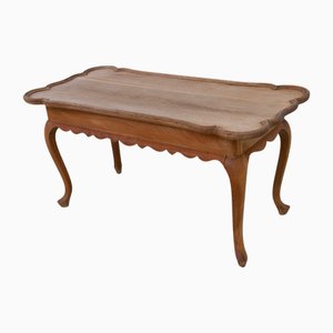 Mesa de centro danesa escultural de roble atribuida a Frits Henningsen, años 40