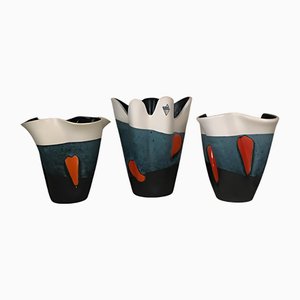 Vasen von Fernand Elchinger, 1950er, 3er Set