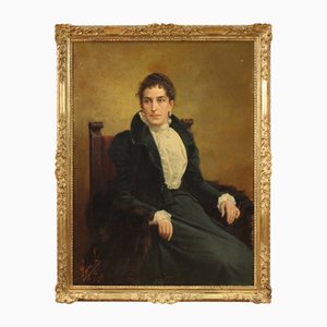 Luigi Sorio, Portrait, 1898, Oil on Canvas, Framed