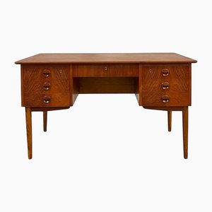 Danish Teak & Oak Desk, 1950s
