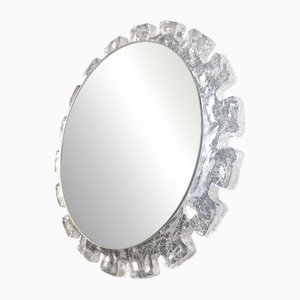 Vintage Backlit Acrylic Mirror attributed to Hillebrand, Germany, 1970s