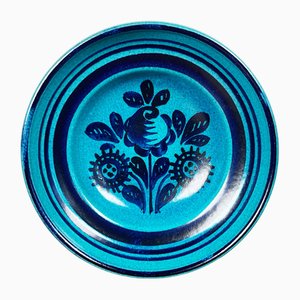 Mid-Century Modern German Studio Pottery Wall Plate by Wilhelm Kagel, 1960s