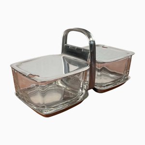 Bandeja Menagere alemana vintage de WMF, años 70. Juego de 3