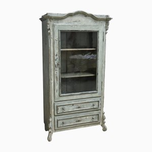 Bonnetière in vetro e legno dipinto