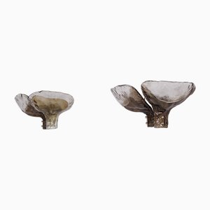 Large Murano Wall Lights, 1970s, Set of 2