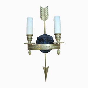 Appliques Murales Empire en Bronze Doré, France, 1900s, Set de 2